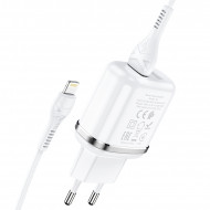   Hoco N4 Aspiring dual port charger   Lightning (2USB: 5V max 2.4A)  Hoco 03145
