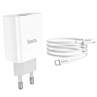   Hoco C80A Rapido PD+QC 3.0 charger   Type-C to Type-C (USB: 5V max 3.1A/ 18)  Hoco 03152