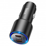   Hoco NZ3 Clear way 40W dual port PD car charger (2Type-C: 5V  /  2.4A 20W/ total output 40W)  Hoco 07202