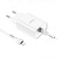   Hoco N14 Smart Charging single port PD20W+QC3.0 charger   Type-C to Lightning (USB-C: 5V max 3A/ 20)  Hoco 03232