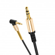  Hoco UPA02 AUX Spring Audio Cable 3.5mm (1.0 ) Black  Hoco 02205