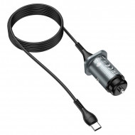   Hoco NZ4 Wise road 24W dual port PD car charger   Type-C (2USB: 5V  /  2.4A 12W/ total output 24W)  Hoco 07205