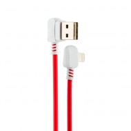 USB - Hoco X19 Enjoy Lightning (1.0 ) Red / White Hoco 02674