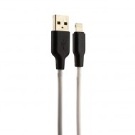USB - Hoco X21 Silicone Lightning (1.2 ) Black  /  White Hoco 02799