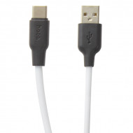 USB - Hoco X21 Silicone Type-C (1.2 ) Black  /  White Hoco 02944