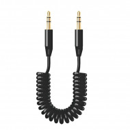 Кабель Deppa D-72155 AUX Audio Cable 3.5mm-3.5mm витой (1.2 м) Черный Deppa 02238
