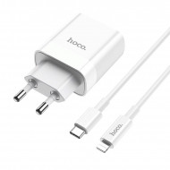   Hoco C80A Rapido PD+QC 3.0 charger   Type-C to Lightning (USB: 5V max 3.1A/ 18)  Hoco 03153