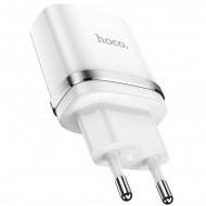 Адаптер питания Hoco N1 Ardent single port charger Apple / Android (USB: 5V max 2.4A) Белый Hoco 03121