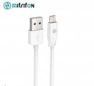 USB дата-кабель MItrifON K1 lightning 1m круглый Белый MItrifON 02260