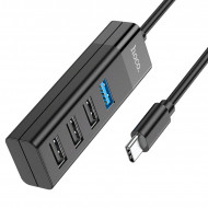  Hoco HB25 Easy mix 4-in-1 converter (Type-c to USB3.0 + USB 2.0x3)  Hoco 03579