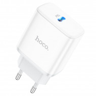 Адаптер питания Hoco C104A Stage single port PD 20W charger (Type-C: 5V max 3.0A) Белый Hoco 03249